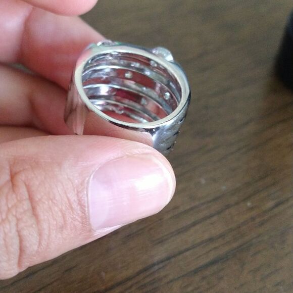 Faux Stack CZ Ring size 7 - Picture 7 of 7